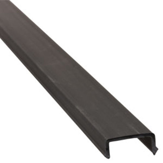 Picture of JR Products  8'L Black Plastic Rigid Insert Trim 11451 20-1236                                                               