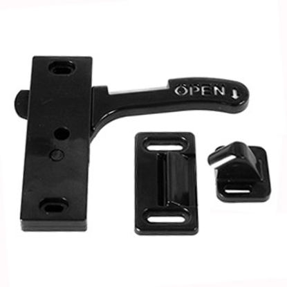 Picture of RV Designer  RH Opening Black Latch For RV Designer Amerimax Style Screen Door E285 20-1357                                  