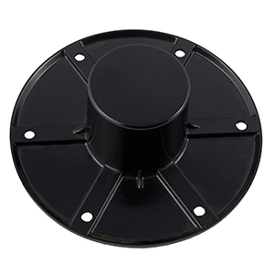 Picture of AP Products  6" Black Round Flush Mount Table Leg Base 013-1112B 20-1392                                                     