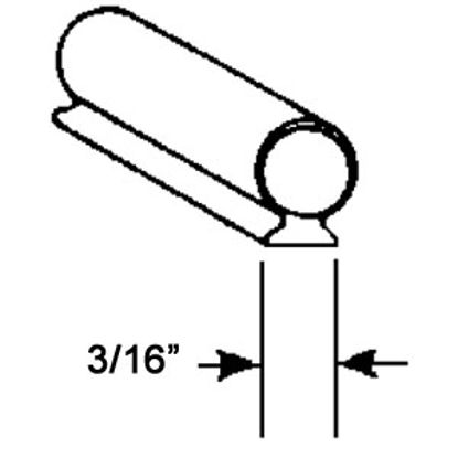 Picture of Strybuc  10' Vinyl Door Weather Strip 1562C 20-1500                                                                          