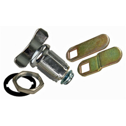 Picture of JR Products  1-3/8" Baggage Door Thumb Lock 00145 20-1551                                                                    