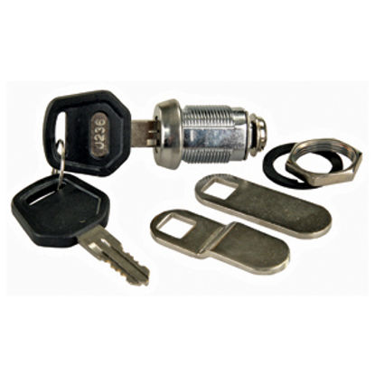 Picture of JR Products  5/8" Standard Key Baggage Door Lock 00155 20-1637                                                               