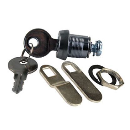 Picture of JR Products  7/8" Standard Key Baggage Door Lock 00165 20-1652                                                               
