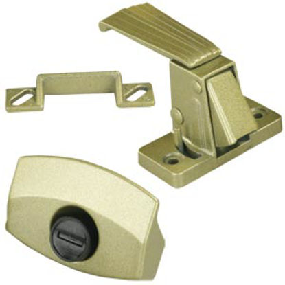 Picture of JR Products  Gold Entry Door Latch 20515 20-1860                                                                             