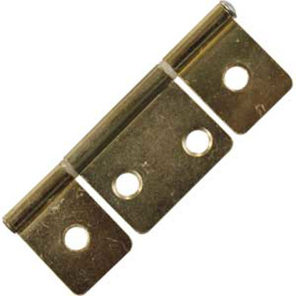 Picture of JR Products  2-Pack Brass 3-1/2" Non-Mortise Hinge 70625 20-1905                                                             