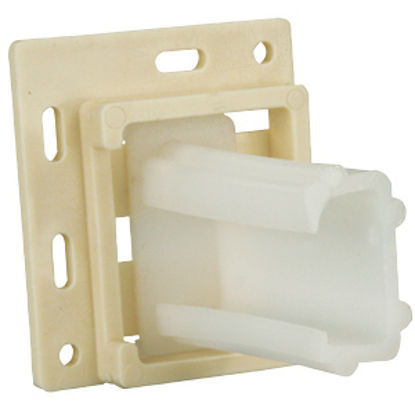 Picture of JR Products  Plastic C Shape Adjustable Drawer Slide Socket w/Screws 70725 20-1908                                           
