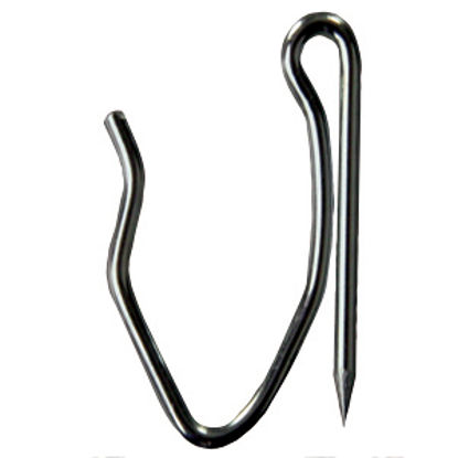 Picture of JR Products  14-Pack Stainless Steel Pin On Style Window Curtain Hook 81545 20-1933                                          