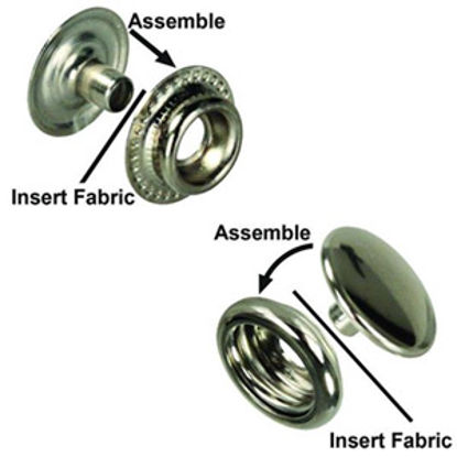 Picture of JR Products  6-Pack Snap In Twist Fastener 81575 20-1935                                                                     