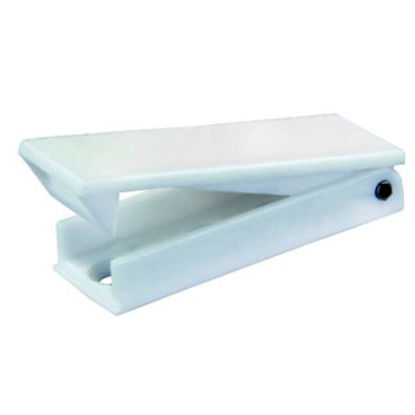 Picture of JR Products  White Square Baggage Door Catch 10355 20-2045                                                                   