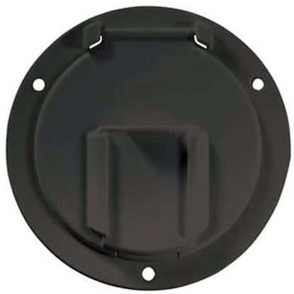 Picture of RV Designer  Black Round Cable Hatch Access Door B133 20-2064                                                                