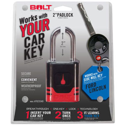 Picture of BOLT Locks  Steel Key Padlock For Ford/Lincoln Model Side Cut Keys 7023540 20-3600                                           