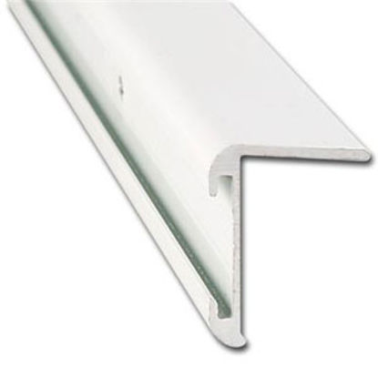 Picture of AP Products  31/32"W x 8'L x 1-1/4"H Polar White Aluminum Long Leg Insert Corner Trim 021-85201-8 20-6981                    