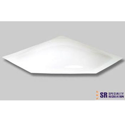 Picture of Specialty Recreation  5"H Bubble Dome Neo Angle White PC Skylight w/34" X 15" Flange NSL3013W 22-0011                        