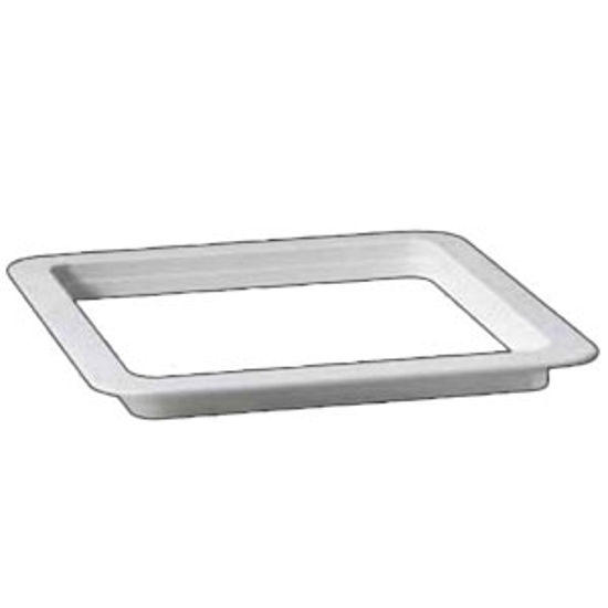 Picture of Ventline  Polar White 3-1/8" Deep for 14"x14" Opening Radius Roof Vent Garnish VA0445-35 22-0112                             