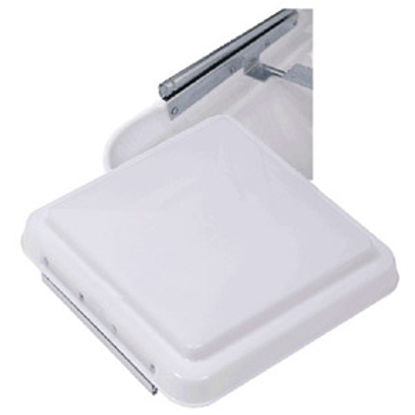 Picture of Ventmate  White Polypropylene 14" X 14" Ventline/ Elixir Style Roof Vent Lid 61255 22-0139                                   
