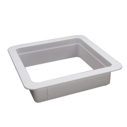 Picture of Heng's  White 4" Deep for 14"x14" Opening Radius Roof Vent Garnish 90094B 22-0173                                            