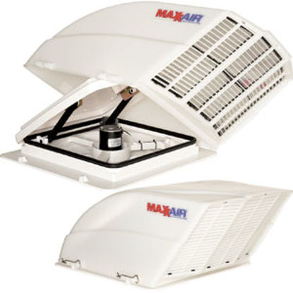 Picture of MaxxAir Fan/ Mate (TM) Exterior Dome Type White Roof Cover 00-955001 22-0206                                                 