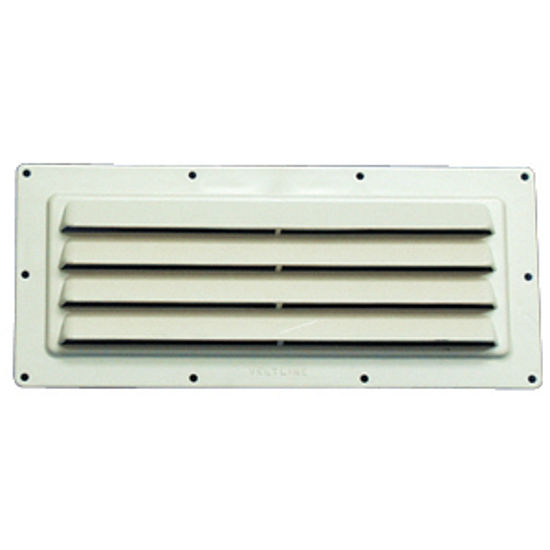 Picture of Ventline  10-1/2" W x 3-3/4" H Polar White Range Hood Vent V2018-01 22-0410                                                  