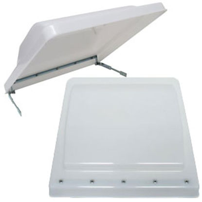 Picture of Valterra  White Polypropylene Jensen/ Ventline/ Elixir/ Ventadome Style Roof Vent Lid A10-3375PB 22-0448                     