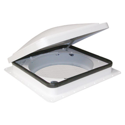 Picture of Fan-Tastic Vent 800 White 14"x14" Polyethylene Frame Roof Vent 800800 22-0450                                                