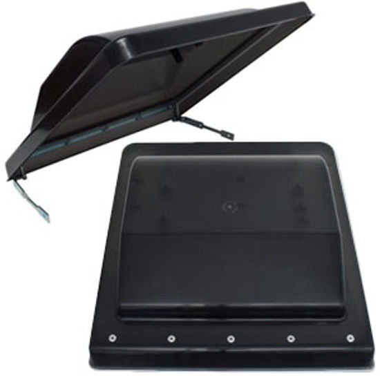 Picture of Valterra  Black Polypropylene Jensen/ Ventline/ Elixir/ Ventadome Style Roof Vent Lid A10-3376PB 22-0484                     