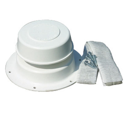 Picture of Camco Replace-All Polar White 2-1/2" Plumbing Vent w/Cap 40033 22-0496                                                       