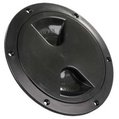 Picture of JR Products  Black 4.45"RO Lockable Cord And Fresh Water Compartment Access Door 31015 22-0534                               