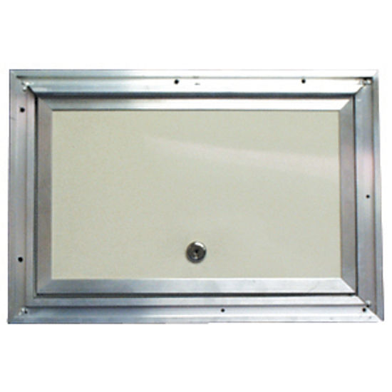 Picture of Interstate Metal  Colonial White Anodized Aluminum 18" X 18" Baggage Access Door 22-0613 22-0613                             