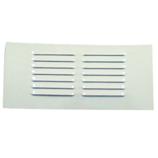 Picture of Interstate Metal  Colonial White 8-1/8" x 18" Louver Plate 22-0631 22-0631                                                   