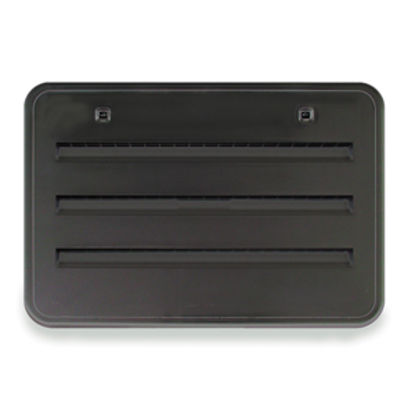 Picture of Norcold  Black Plastic 21-1/2"W x 13-3/4"H Radius Refrigerator Side Vent 621156BK 22-0645                                    