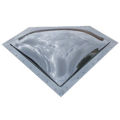 Picture of Specialty Recreation  5"H Bubble Dome Smoke Black PC Skylight w/27" X 14.5" Flange NSL2412S 22-0694                          