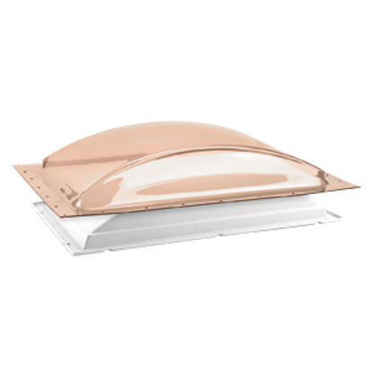 Picture of Specialty Recreation  4-1/2"H Bubble Dome Rectangular Bronze Polycarbonate Skylight SL1422B-LP 22-0801                       