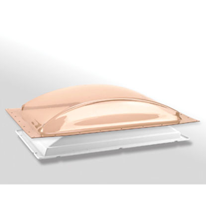 Picture of Specialty Recreation  1-1/2"H Bubble Dome Rectangle Bronze/White Polycarbonate Skylight K1422BLP 22-0811                     