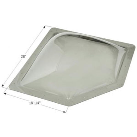 Picture of Icon  7"H Bubble Type Dome Neo Angle Smoke Polycarbonate Skylight 12144 22-6234                                              
