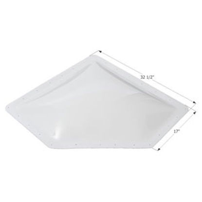Picture of Icon  4"H Bubble Dome Neo Angle White PC Skylight w/17" X 32.5" Flange 12199 22-6235                                         