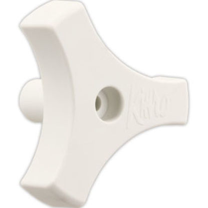 Picture of JR Products  13/16" White Plastic Window Crank Knob 20185 23-0161                                                            