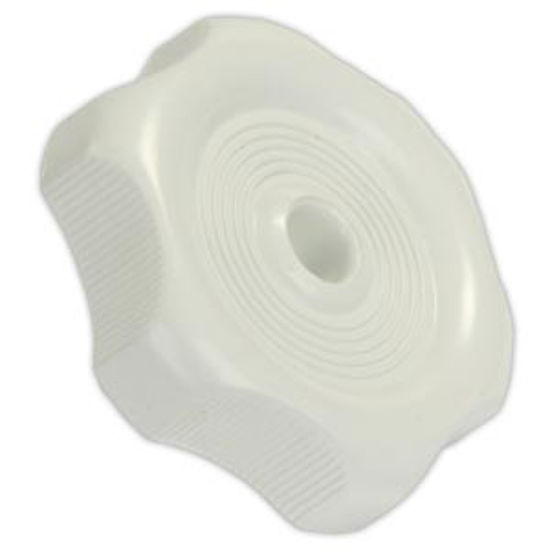 Picture of JR Products  0.27" White Plastic Window Crank Knob 20355 23-0576                                                             