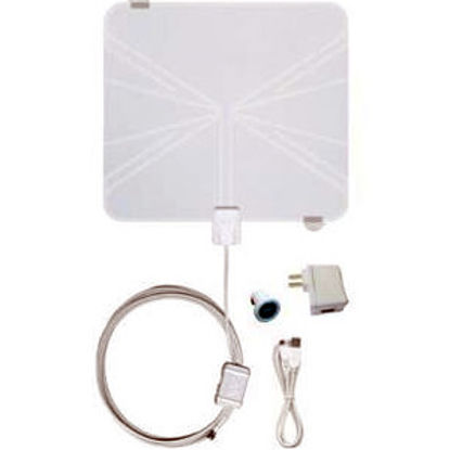 Picture of Winegard Rayzar (R) White Multi-Directional Amplified Broadcast TV Antenna RV-RZ85 24-0173                                   