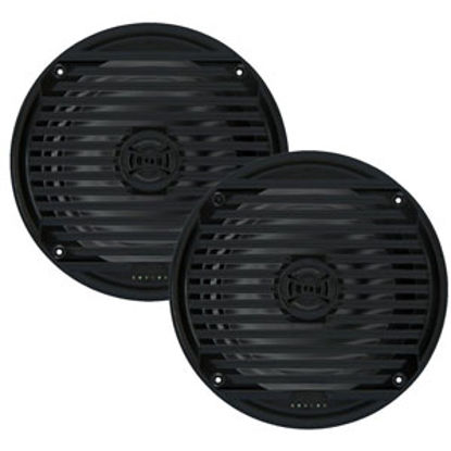 Picture of Jensen  Set-2 Black 6-1/2" Waterproof Coaxial Cone Marine Speaker MS6007BR 24-0229                                           