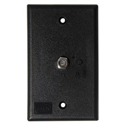 Picture of King  Black Single Antenna Power Supply Receptacle PB1001 24-0254                                                            