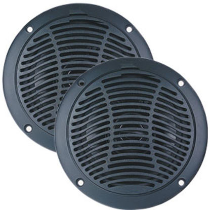 Picture of PQN  Black 6" Waterproof Dual Cone Speaker RV610-4BK 24-0321                                                                 