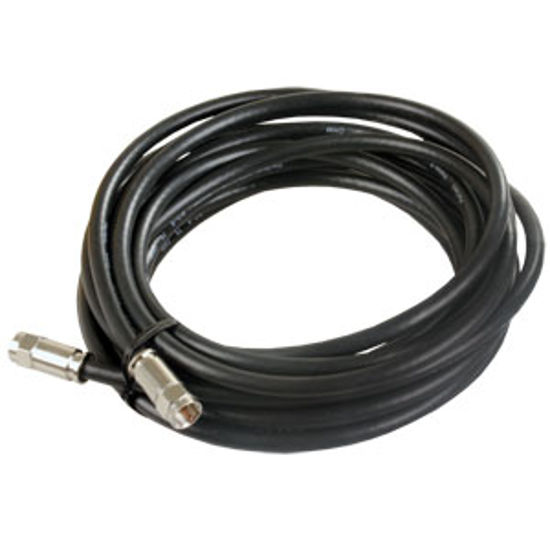 Picture of JR Products  Black 100' RG6 Coaxial Cable w/ Compression End 48005 24-0449                                                   