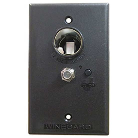 Picture of Winegard  Brown 12V Wall Plate Power Supply RV-7032 24-0470                                                                  