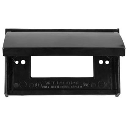 Picture of JR Products  Black Receptacle Cover 05-12215 24-0520                                                                         