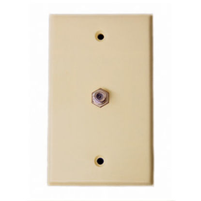 Picture of Winegard  Ivory Indoor Single Cable Receptacle OT-8700 24-0630                                                               