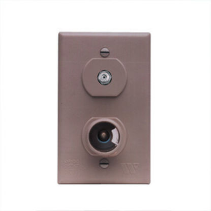 Picture of Winegard  Brown 12V & Cable Indoor Single Receptacle TG-7331 24-0880                                                         
