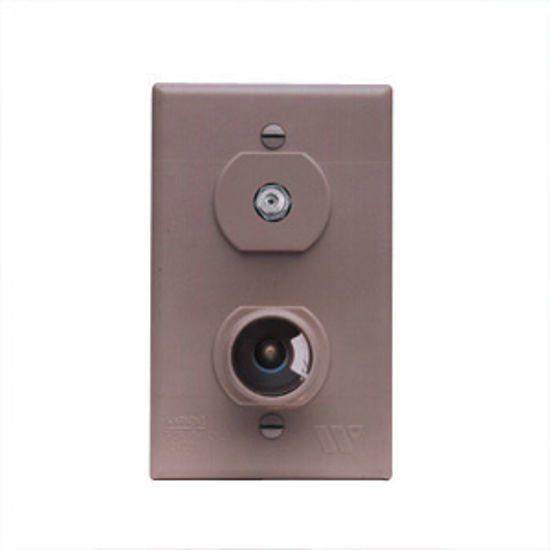Picture of Winegard  Brown 12V & Cable Indoor Single Receptacle TG-7331 24-0880                                                         