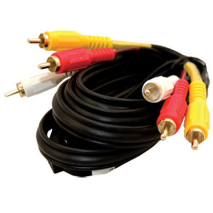 Picture of Jensen  3' Stereo Composite Video Cable JCAV3 24-3864                                                                        