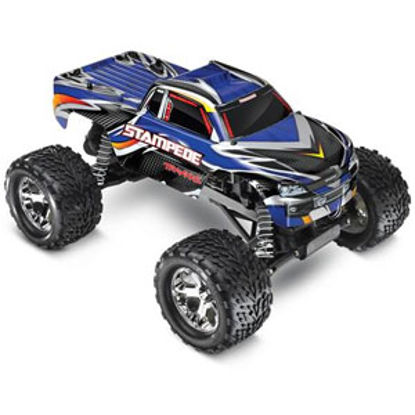 Picture of Traxxas Stampede (R) Blue 2WD Truck 1/10 RC Vehicle 360541BLU 25-8271                                                        