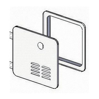 Picture of Girard GSWH-2 Polar White Access Door For Suburban 6 Gal Water Heater 2GWHD 42-3251                                          